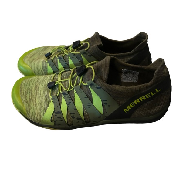 Merrell Other - Merrell Turbulance (Chartreuse & Olive) Trail Glove 5 3D Running Shoes Size 10.